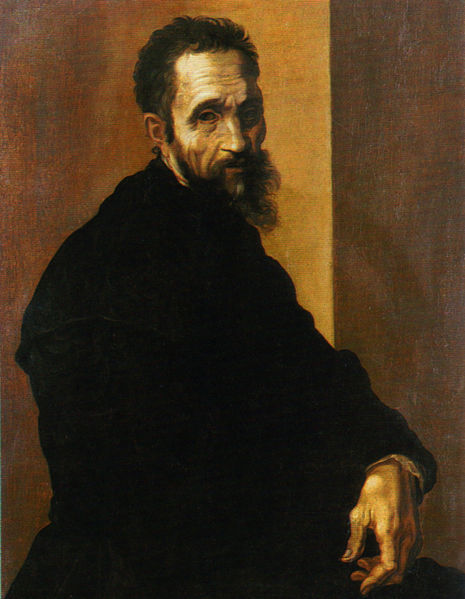 Portrait of Michelangelo Buonarroti. Jacopino del Conte. 1535. Care of Wikimedia Commons. 